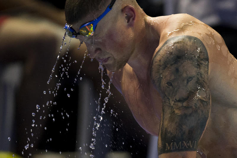 Adam Peaty of Great Britain on his way out after competing in the men's 50m Breaststroke Semifinal during the 19th LEN European Short Course Swimming Championships held at the Royal Arena in Copenhagen, Denmark, Wednesday, Dec. 13, 2017. (Photo by Patrick B. Kraemer / MAGICPBK)