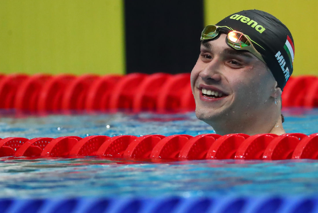 Magyar King Kristof Milak Makes It A Sizzling Six Hungarian Golds With 50 47 Record In 100 Fly After 1 46 1 200 Free Victory At Budapest Finale Stateofswimming