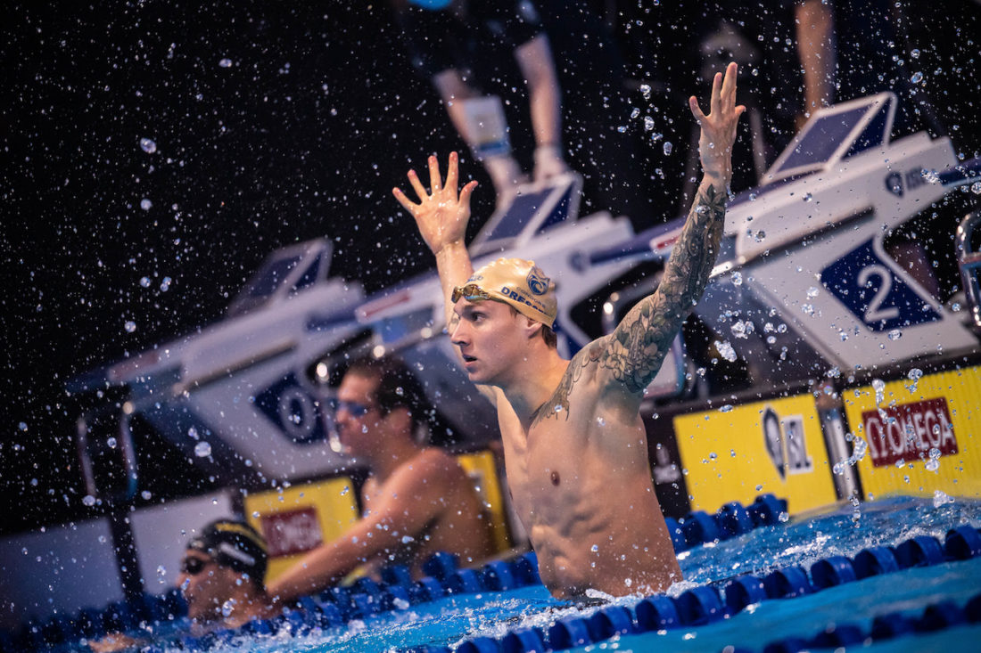 Caeleb Dressel, by Mike Lewis, courtesy of the ISL
