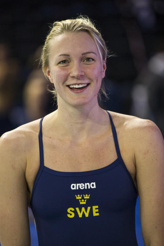 SJOSTROM (SJOESTROEM) of Sweden is pictured during a training session 1 day prior to the start of the 19th LEN European Short Course Swimming Championships held at the Royal Arena in Copenhagen, Denmark