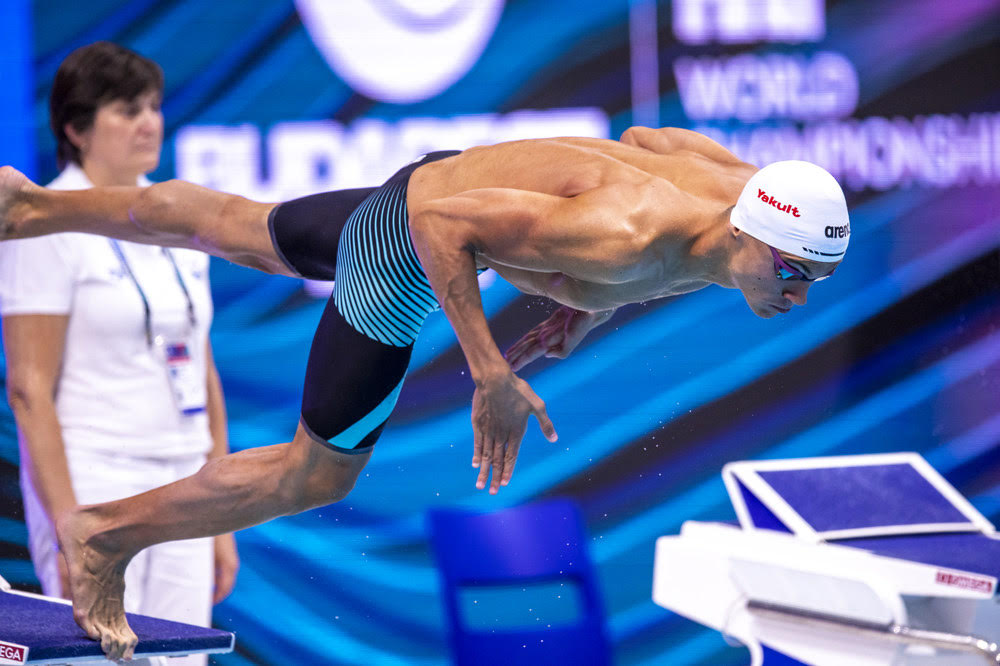 Popovici OPOVICI of Romania on his way winning in the Men's 200m Freestyle Final during the swimming events of the 19th Fina World Championships held at the Duna Arena in Budapest, Hungary, Monday, June 20, 2022. (Photo by Patrick B. Kraemer / MAGICPBK)