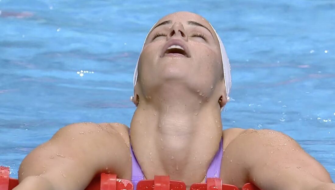 Kaylee McKeown - 57.33 World record - relief and gratitude follows