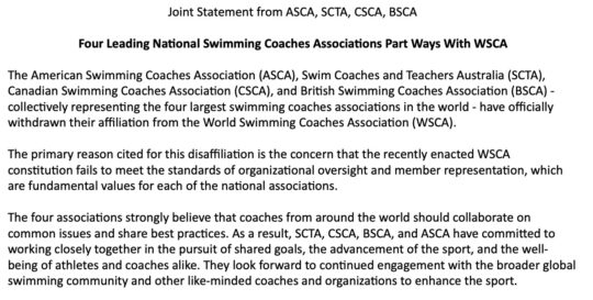 The Coaches Statement