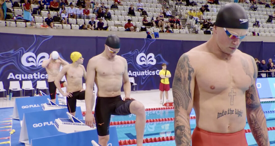 Adam Peaty, a presence in any pool, all the more so in London where he set his first world record back in 2015