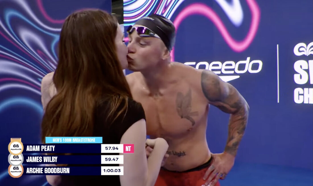 Adam Peaty and Holly Ramsay