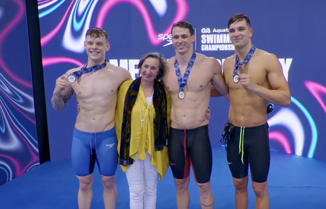 Dash kings and the champion's queen - l-r: Matt Richards, Sally Proud, Ben Proud and All Cohoon