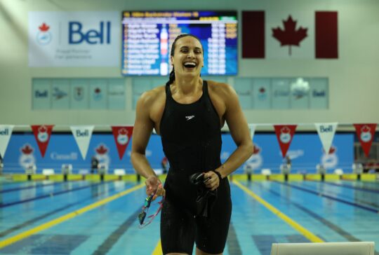 Kylie Masse - by Ian McNicol, courtesy of Swimming Canada